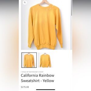 California Rainbow Sweatshirt - Yellow